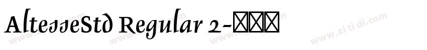 AltesseStd Regular 2字体转换